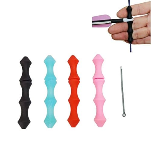 FlyArchery Archery Bowstring Finger Saver Quick Shot Finger Guard 1 Set - Multi Colors