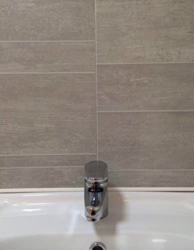 Swish Marbrex Moonstone Tile Effect Sample Wall Panels Bathroom PVC Wet Wall Cladding Sample by Swish Marbrex