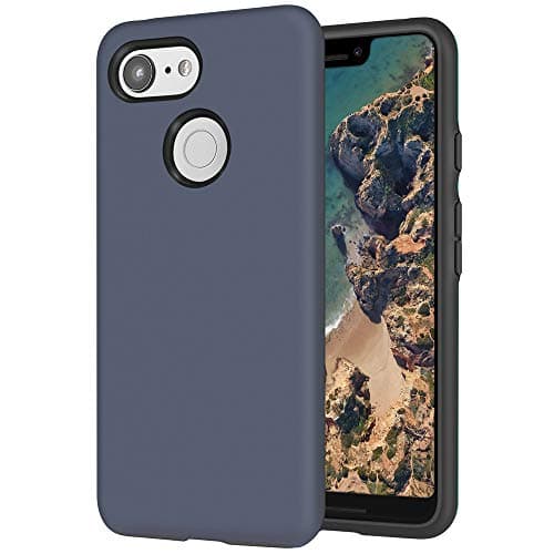 Topnow Google Pixel 3 XL Case,Ultra Soft TPU + PC [Shock Absorbent] Premium Protective Case Cover for Google Pixel 3 XL(2018)-Blue