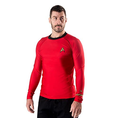 Star Trek Classic Uniform Rash Guard- Red (Large)
