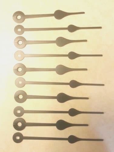 10 Piece Clock Hands - Black Spade - NEW! DIY Project Craft