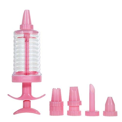 Cake Decorating Icing Piping Cream Syringe and 8 Icing Tips by uGen! Pastry Pen and Tips Set. Perfect Home Kitchen Dessert Cooking Tool for you!
