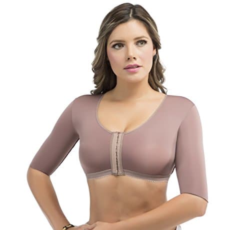 Colombian Posture Control with Doble Powernet Arm fat control Covers the bust Firm compression Post surgical arm compression Pulls shoulders back for great posture (Small) 14076