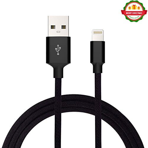 JIATENG iPhone data cable charger [Apple MFi certification], 100cm, aluminum alloy and new fabric and TPE material Lightning fast charge for iPhone X 8 7 plus 6 6S,more ios system equipment