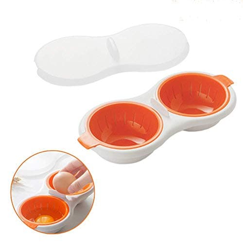 Magneticspace Perfect Poach-Microwavable Poacher,New Creative Kitchen Double Layer Boiled Egg Tool (1Pack), 1