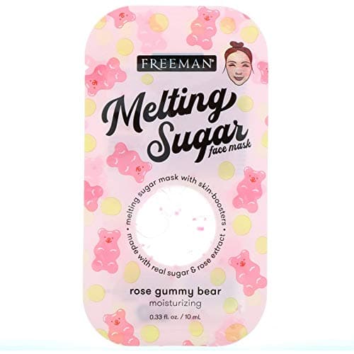 Freeman Melting Sugar Face Mask 0.33 Fl. Oz Pack Of 2! Moisturizing Rose Gummy Bear And Matcha Ice Cream Pore Clearing! Melting Mask For Luminous Skin! Choose Your Skincare! (Face Mask)