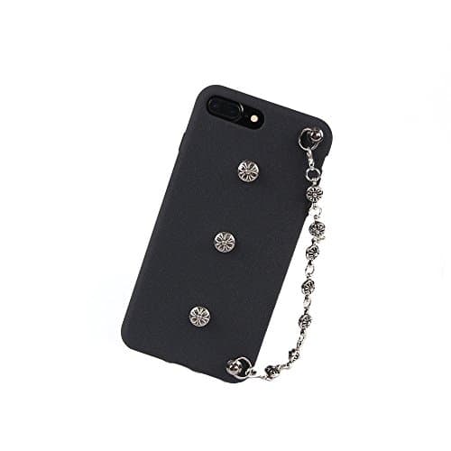 Levins- Retro Matte Chain Buckle Lovers IPHONE 6/6s Plus (5.5 inch) Mobile Phone Shell (Black)