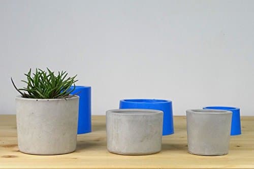 Silicone mold for round planter, set of 3
