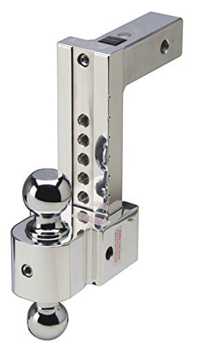Fastway Flash STBM DT-STBM6807 Adjustable Solid Tow Ball Mount with 8 Inch Drop, 2 Inch Shank, and Chrome Plated Balls