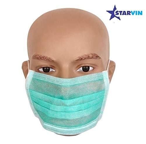 Starvin 3 Layer protection Disposable face mask with elastic ear Loop, prevents from Bacteria, many type of virus (5pcs) DS-076