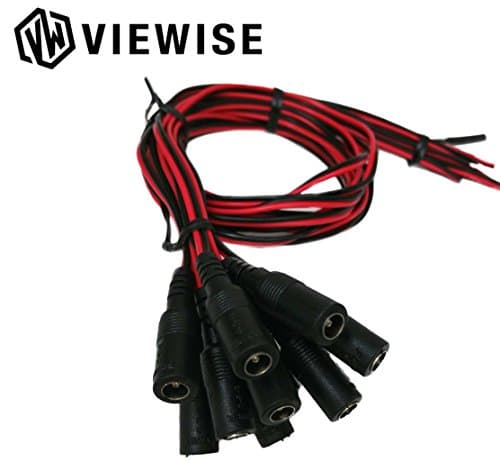VIEWISEDC Power Plug Pigtail Cable (XLR, 19.68 inches, Pack of 10) for Laptop, Power Bank, Camera