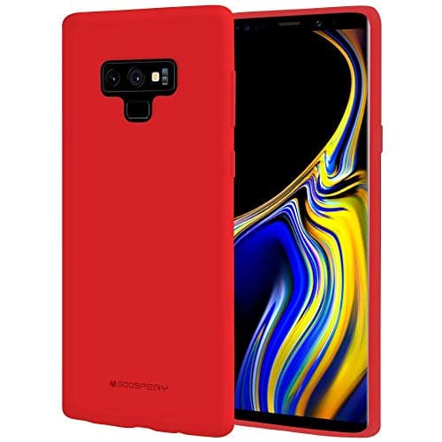 KILRELF Soft Feeling Samsung Galaxy Note 9 Case, LSR Liquid Silicone [Super Soft/Flexible] Silky TPU Gel Cover [Slip-Resistant/Anti-Fall] Note9 Case (Galaxy note 9, Red)