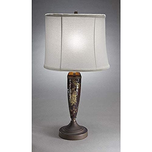 Aztec Lighting Aztec Lightng Transitional 1-Light Table Lamp in Bronze and Mosaic