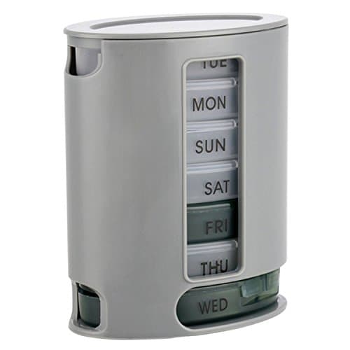 Hackneyed® 7 Day Pill Organizer With 4 Compartment Medicine Storage Box(Pill Organiser_Random ColoR)