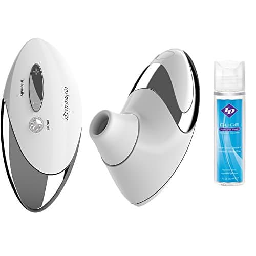 Womanizer-Deluxe-(W500-White/Chrome) + Freebies