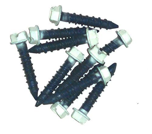 White Head, Hex Head Tapcon Concrete Masonry Screw - 1/4 x 1-1/4 Qty-100, Model: 3152400DN, Tools &amp; Outdoor Store