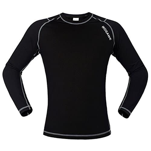 Winter Fleece Base Compression Layer Jersey Shirt Windproof Elastic Cycling Outdoor Sportswear Under Armour L