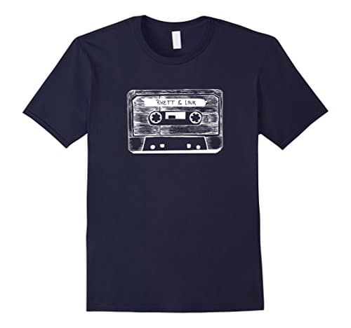 Mens Rhett &amp; Link Cassette Tee Large Navy