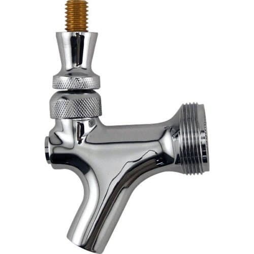 Draft Warehouse Chrome Beer Faucet with Brass Lever by Draft Warehouse