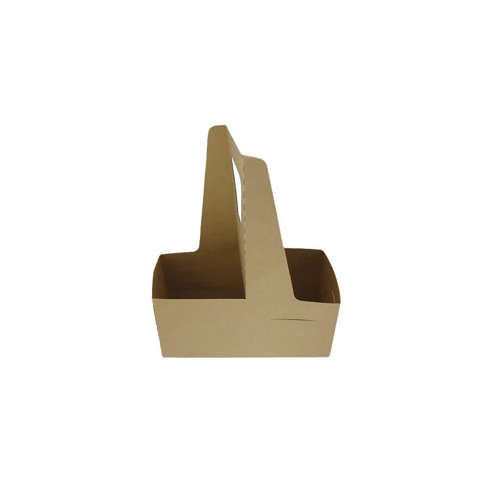 LBP 29501 Kraft Board 2-Cup Drink Carrier With Handle - 250 / CS