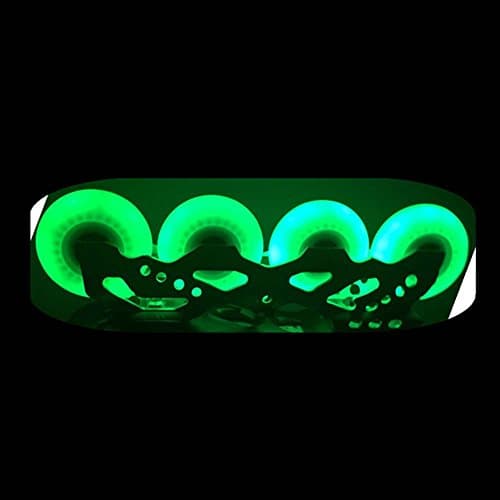 4PCs LED Inline Skate Wheels Luminous Light Up Inline Skate Wheels 72/76/80mm Roller Skates Wheels PU Rollerblade Wheels Replacement Skating Accessory for Kids Adults