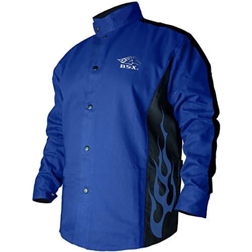 Bsx Bxrb9C Small Blue With Blue Flames Welding Jacket by Revco Industries
