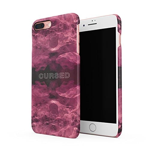 Cursed Purple Smoke Hard Thin Plastic Phone Case Cover For iPhone 7 Plus & iPhone 8 Plus