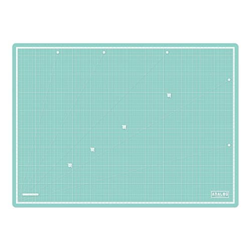 Analog Self Healing Durable PVC TRANSLUCENT Cutting Mat Board Art Craft (A3 Green)