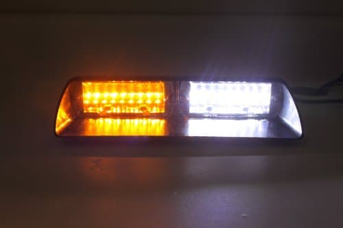 Hossen 16 LED 18mode Car/truck Strobe Flash Warning Windshield Dash Lights White/amber