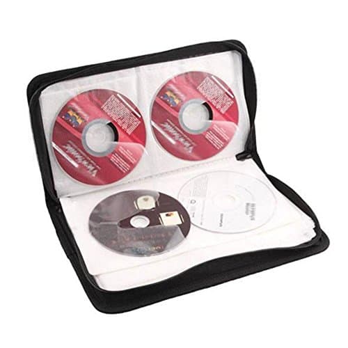 Hot 80 Disc CD Holder DVD Case Storage Wallet VCD Organizer Faux Leather Bag