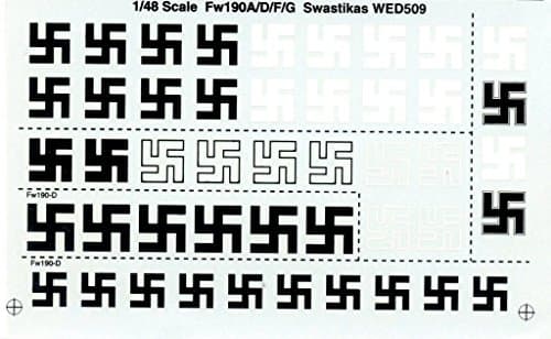 War Eagle Decal 1:48 Fw-190 A/D/F/G German Insignia #WED509