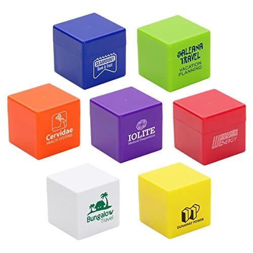 100 Customized Cube-It Flavored Lip Balm With Your Logo or Message