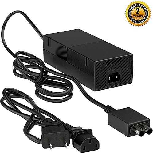 AC Adapter Power Supply Cord for Xbox One Replacement Charger Accessory Kit with Cable,Auto Voltage,Black