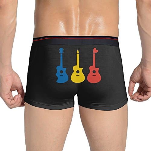 YWHmn Music Guitar Men's Soft Boxer Brief Basic Brief