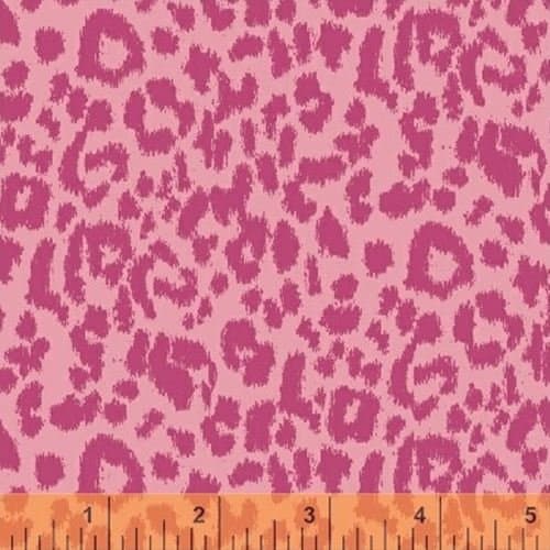 Quilting Fabric - Divine Pink Leopard - Windham Fabrics - Per Yard