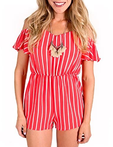 American Fit Romper - Coral - Large
