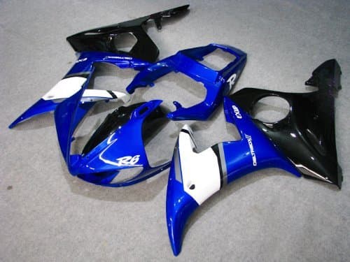 Blue Black White Fairing Bodywork Cowl Kit for 2003-2004 Yamaha Yzf R6 R600 YZF-R6 2004
