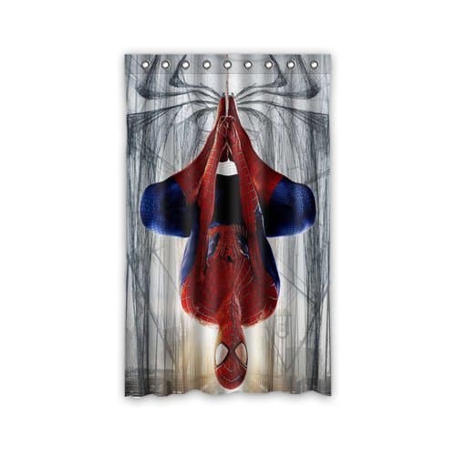 Personalized Custom Spiderman Window Curtains/Drape/Panels/Treatment Thermal Insulated Blackout Window Curtains 52" x 84" Inch