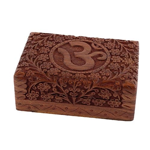 Wooden OM Storage Box -- Handcrafted 7"X5"