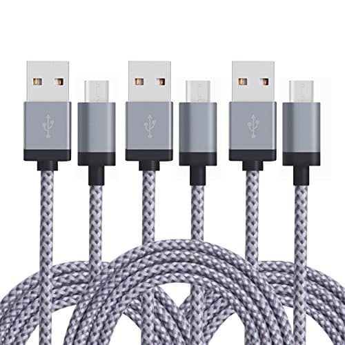USB Type C Cable, URmaker USB C to USB A 2.0 [3-Pack] 6.6ft Nylon Braided Fast Charging Sync Cable for Google Pixel, LG G6 V20 G5, Nintendo Switch, Samsung Galaxy S8 Plus, New Macbook More (Grey)