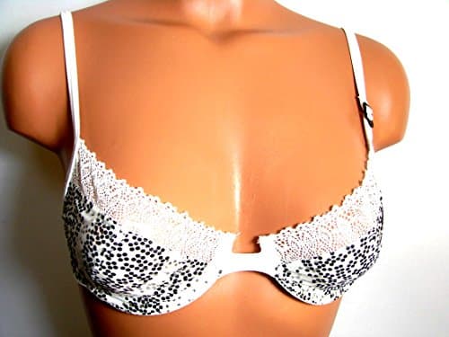 DIESEL SOFT CUP UNDERWIRE UNLINED WHITE WITH SPARKLE (34B)