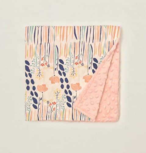 Car Seat Blanket - Peach Floral