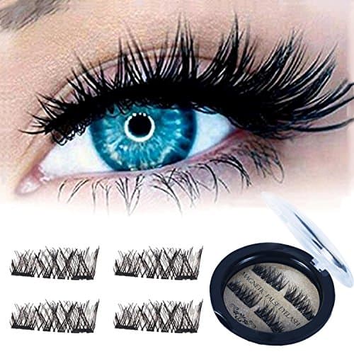 Magnetic False Eyelashes [ No Glue ], FTLL Dual False Eyelashes Set for Natural Look - Best Fake Lashes Extensions for Makeup Beginner