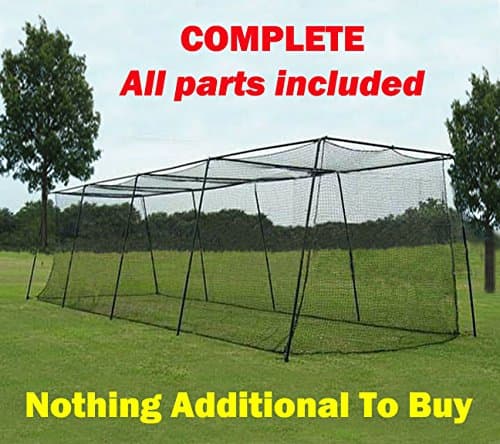 Batting Cage 3. 12'h x 14'w x 70' Complete Frame &amp; Netting