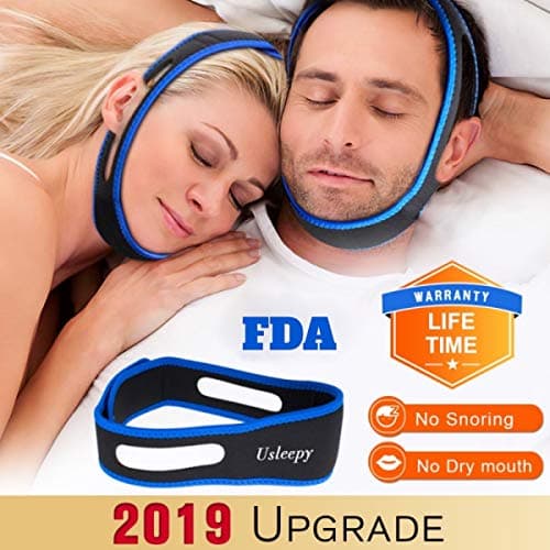 Anti Snoring Chin Strap, Comfortable Natural Snoring Solution Snore Stopper, Most Effective Anti Snoring Devices Stop Snoring Sleep Aid Snore Reducing Aids for Men and Women