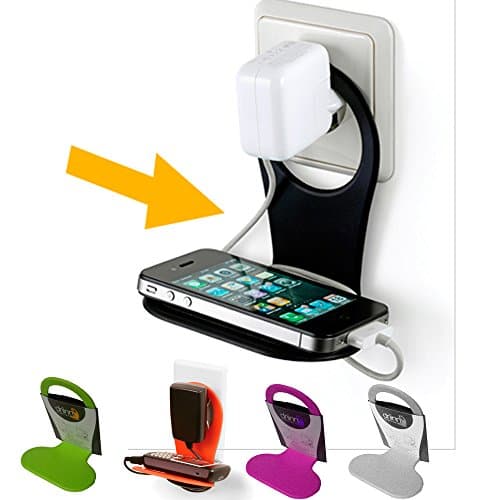 Cell Phone Wall Charging Rack Cable Holder Stand Organizer Smartphone Mobile Mp3