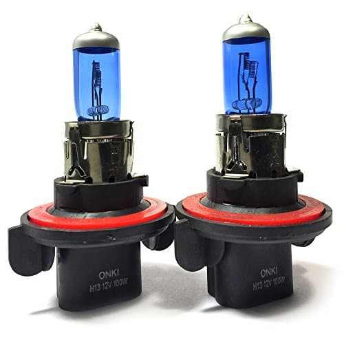 H13 Halogen Headlight 6000K Super White 100W DC 12V Light Bulb ( 2 pcs )