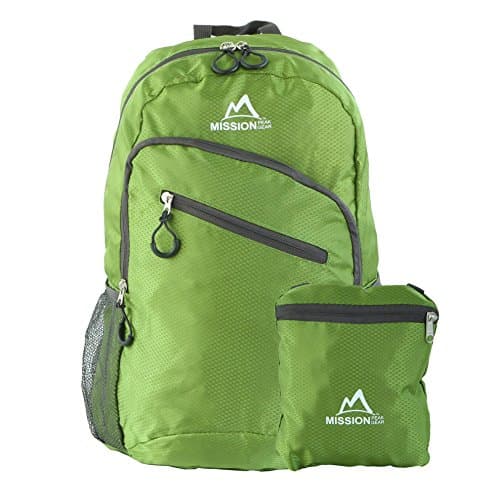 Mission Peak Gear Lite 1800 Foldable Packable Hiking Backpack Daypack, Ultra Lightweight, Durable Light Backpack, Camping, Outdoor, Travel, Biking, School, Carry On Backpack