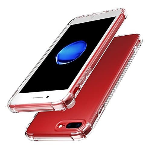 iPhone 7 Plus case,AMACASE Ultra Slim,Dual Layer Reinforced Shock-Proof Bumper,Scratch-Resistant,Clear Soft TPU For iPhone7 Plus 5.5 inch-Clear