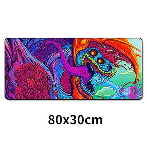 AURORBOY Large Gaming Mouse Pad Computer Gamer Cs Go Keyboard Mouse Mat Hyper Beast Desk Mousepad for Pc 80X30Cm